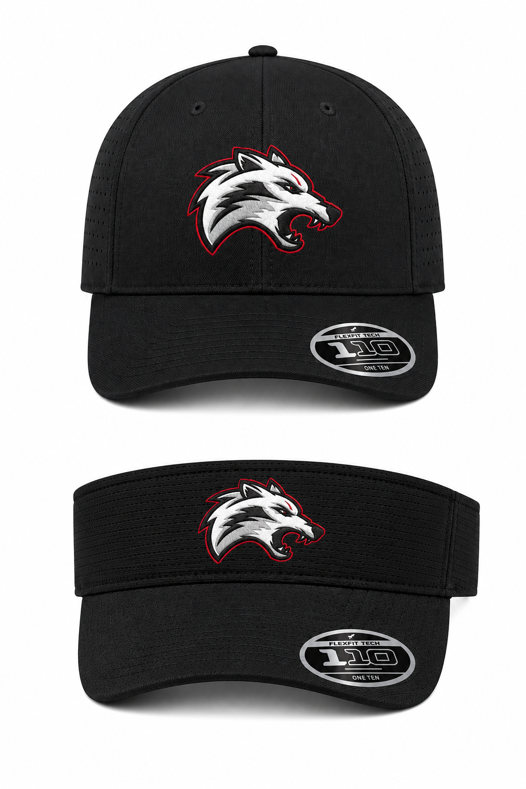 Red Wolf Hat/Visor (Longer delivery window)