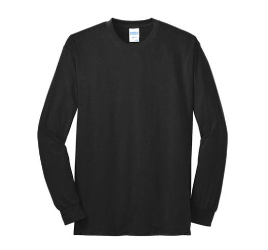 50/50 Long sleeve (cotton polyester blend)