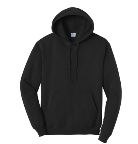 50/50 hoodie (cotton polyester blend)