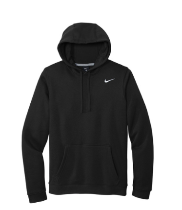 nike club fleece hoodie (80/20 blend)